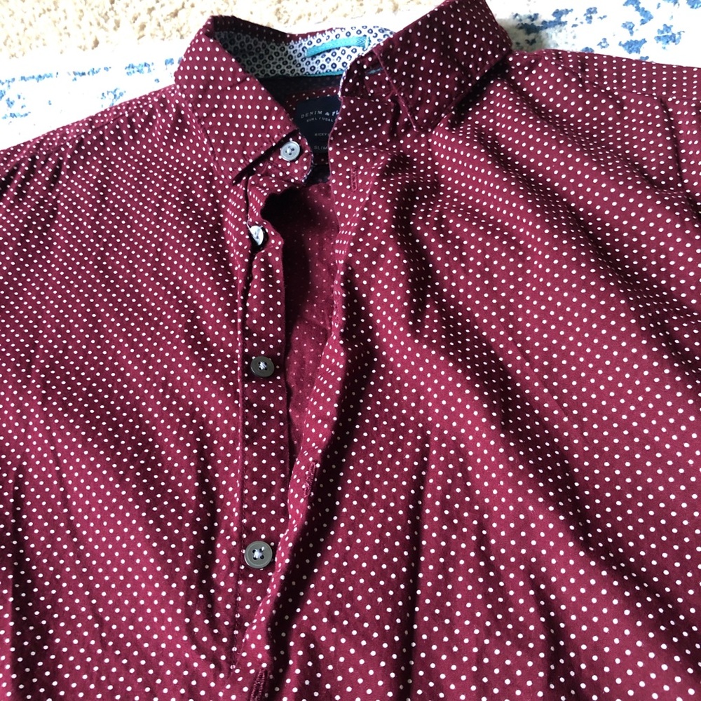 Printed Short Sleeve Button Down